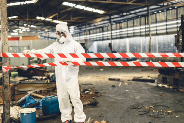 Professional Drug Lab Cleanup technician working in Holland, TX
